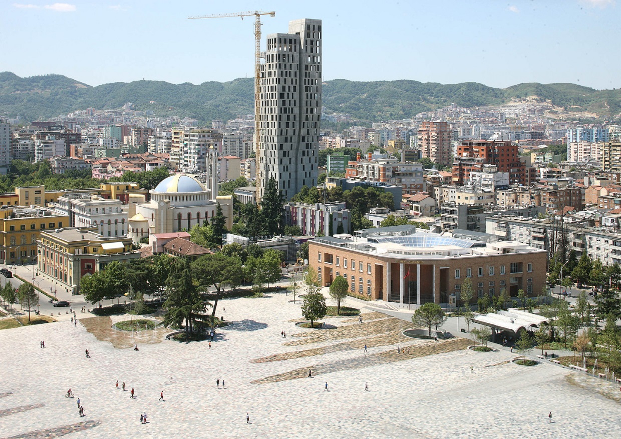 阿尔巴尼亚Skanderbeg 广场