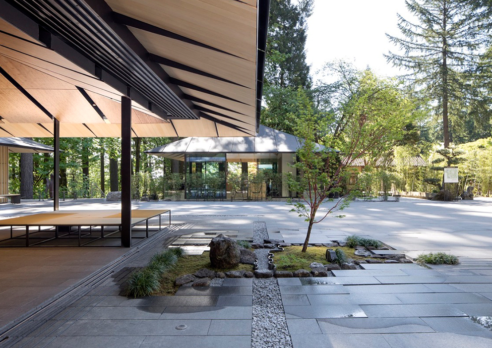 美国Portland Japanese Garden Cultural Village 