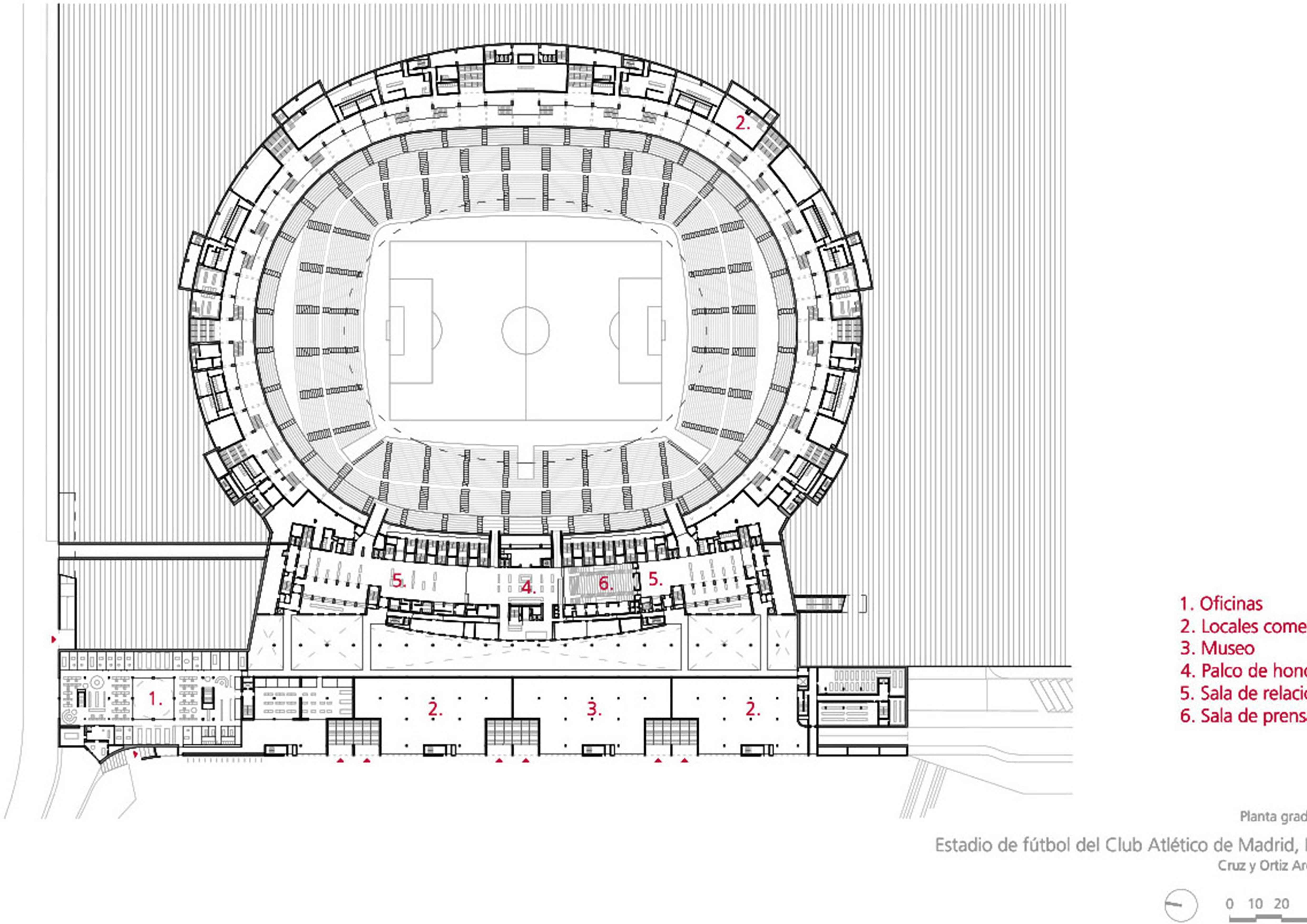 西班牙马德里Wanda Metropolitano足球场
